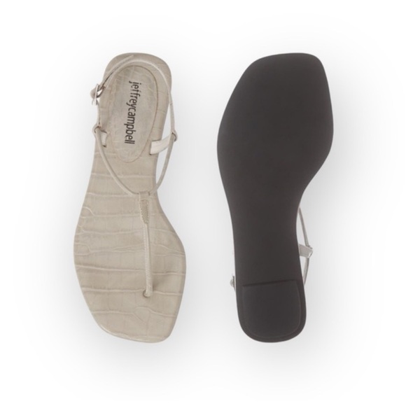 Jeffrey Campbell Shoes - Jeffrey Campbell Boca thin strap sandal gray 7.5